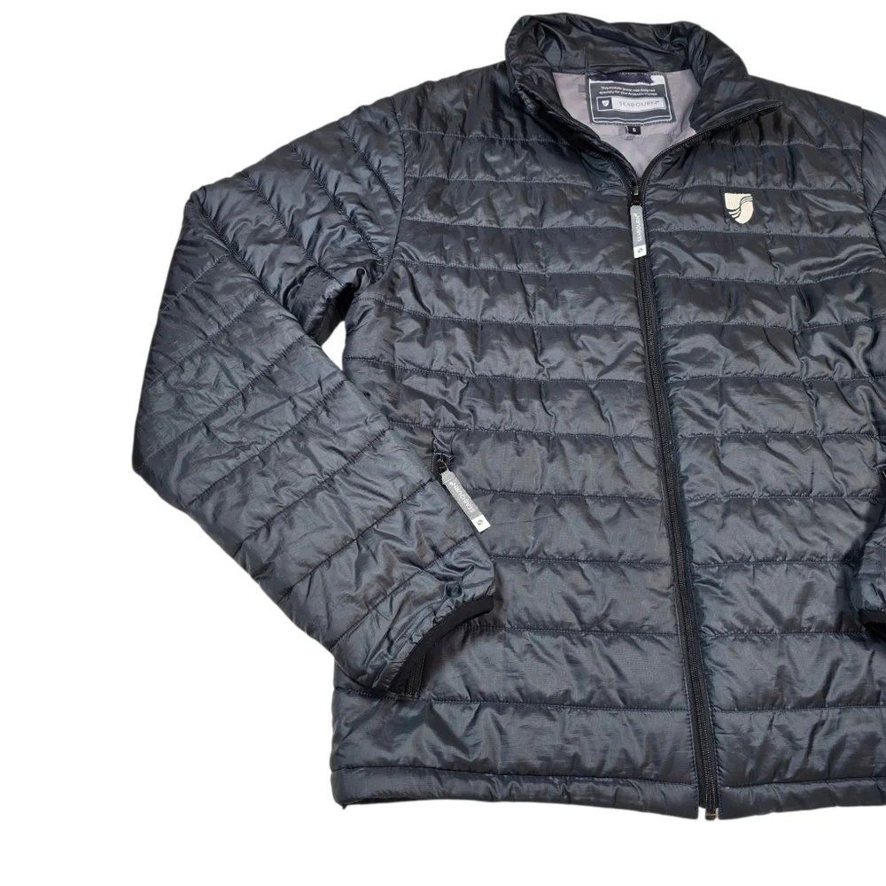 Seabourn Anarctica Voyage Nano Layer Outdoor Puffer Jacket Gray Men's Size Small